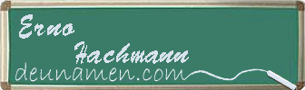 Erno Hachmann Visitenkarte